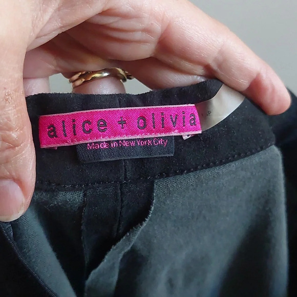 Alice + Olivia Lamb Leather Leggings 🍀 Small/ Medium 28 waist $798 Msrp - Picture 13 of 16